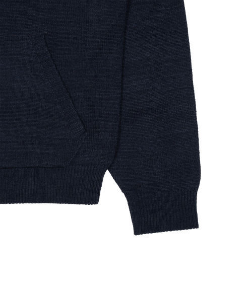 TCM starfish logo knit hoodie (navy)