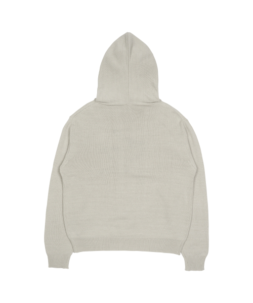 TCM starfish logo knit hoodie (ivory)