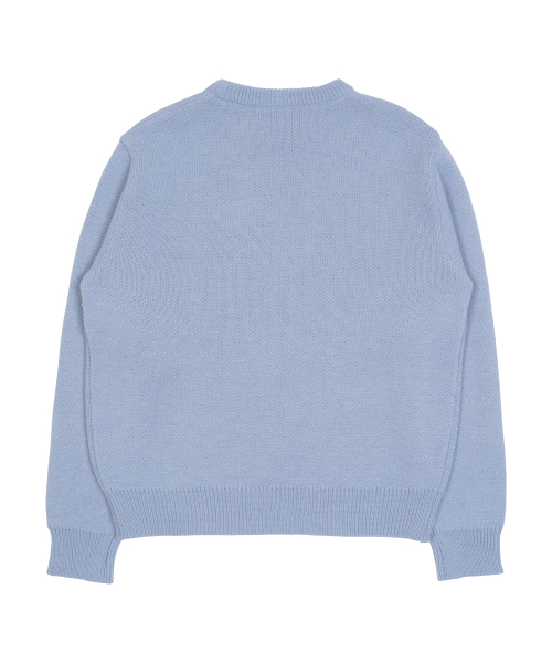TCM typing logo knit (sky blue)