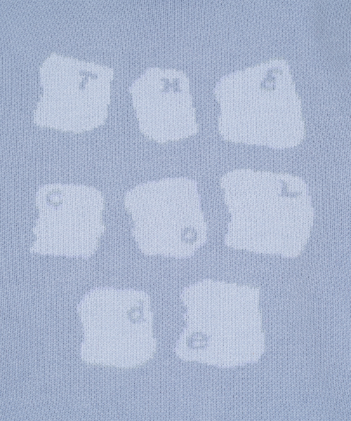TCM typing logo knit (sky blue)