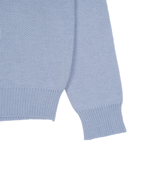 TCM typing logo knit (sky blue)