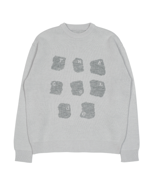 TCM typing logo knit (grey)