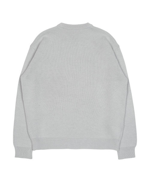 TCM typing logo knit (grey)