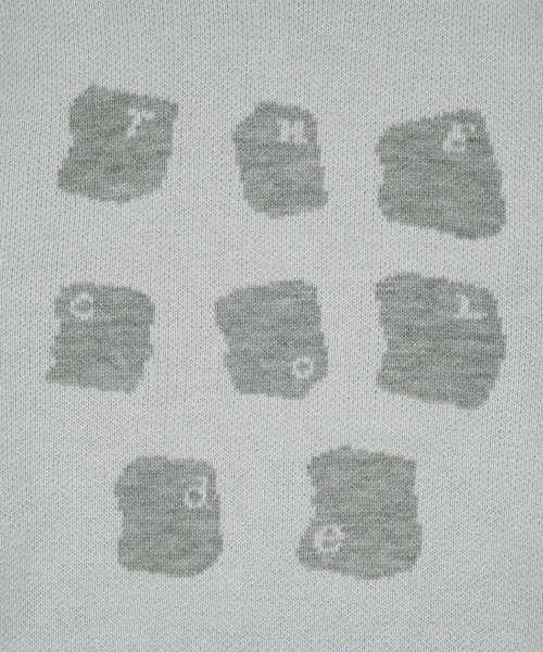 TCM typing logo knit (grey)