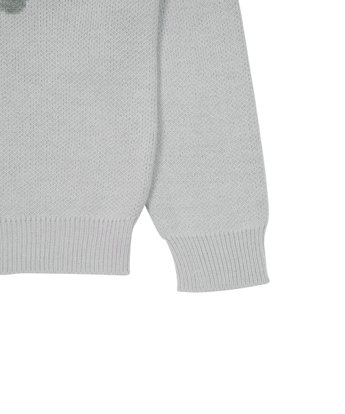 TCM typing logo knit (grey)
