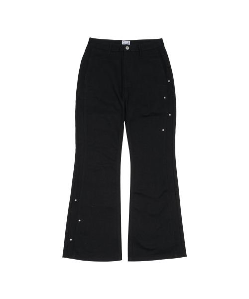 TCM flare snap pants (black)