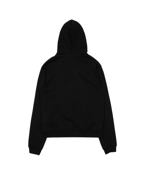 TCM center stitch hooded zip-up (black)
