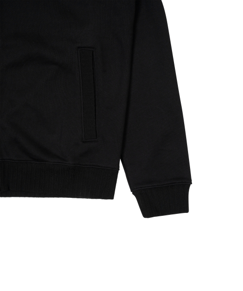 TCM mini logo jersey zip-up (black)