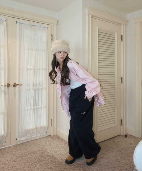 Men’s Style Oversize Jacket/Pink