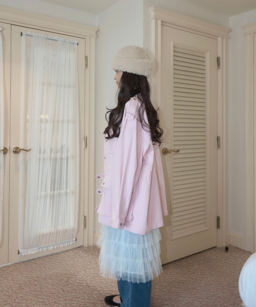 Men’s Style Oversize Jacket/Pink