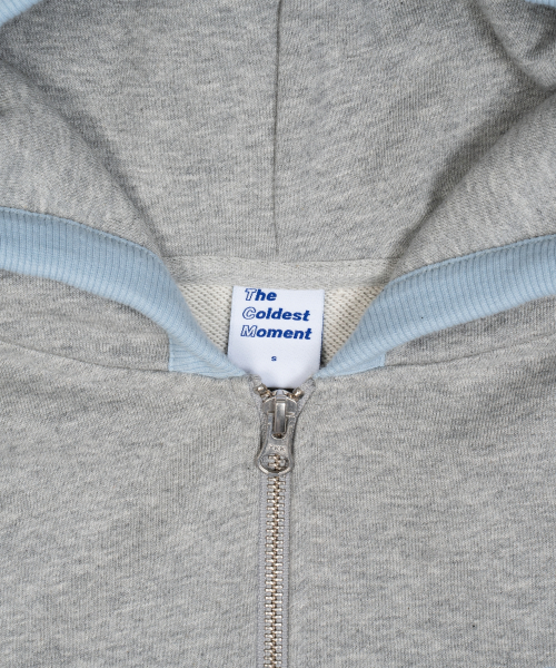 TCM line hooded zip-up (sky blue)