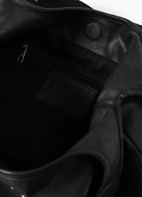 RICKY SHOULDER BAG / CRACK BLACK