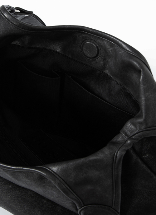 RICKY SHOULDER BAG / CRACK BLACK