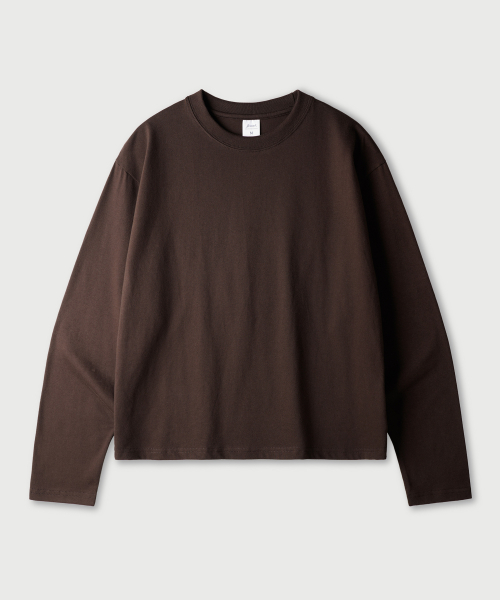 Boy Crop Long Sleeve Darkbrown KJLT2672