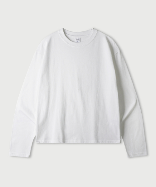 Boy Crop Long Sleeve White KJLT2672