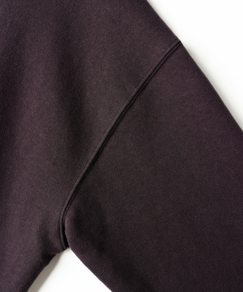 Daycut Crop Sweatshirts Darkpurple KJMT2648