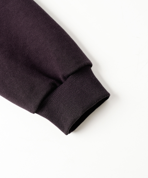 Daycut Crop Sweatshirts Darkpurple KJMT2648