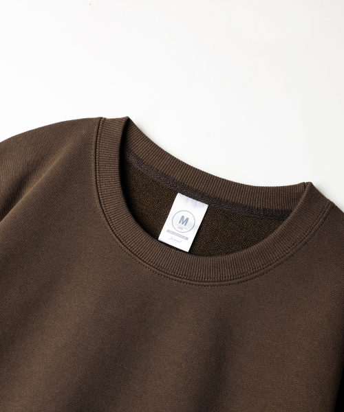 Daycut Crop Sweatshirts Brown KJMT2648