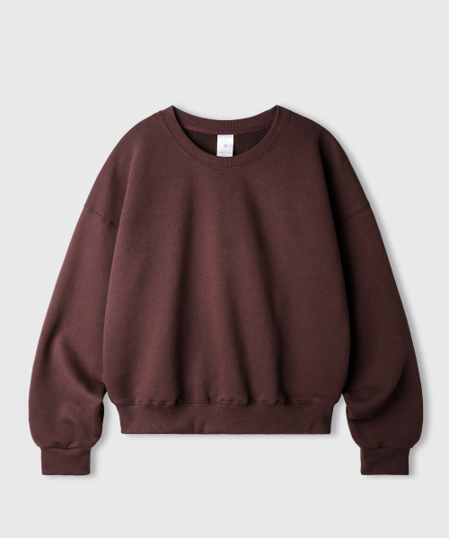 Daycut Crop Sweatshirts Brickred KJMT2648