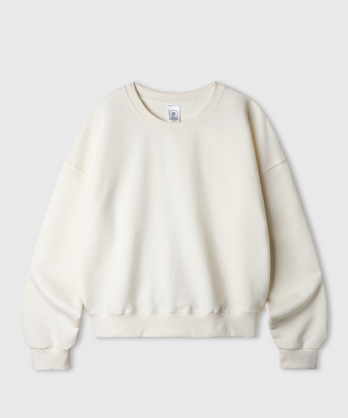 Daycut Crop Sweatshirts Cream KJMT2648