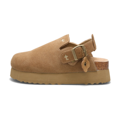 TOFFEE Suede Clogs Beige OZV5GA146E