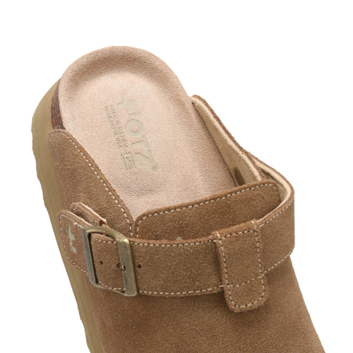 TOFFEE Suede Clogs Beige OZV5GA146E