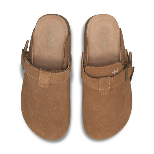 TOFFEE Suede Clogs Beige OZV5GA146E