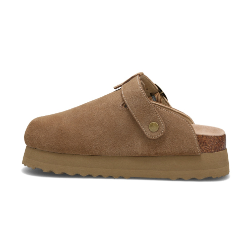 TOFFEE Suede Clogs Beige OZV5GA146E
