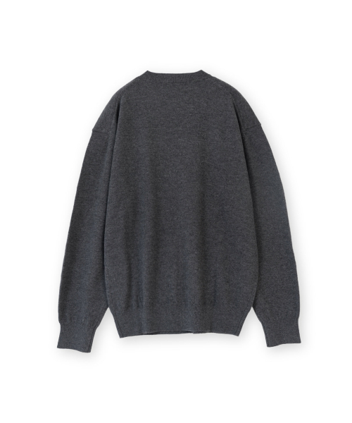Extra Super Fine Crewneck Knit, Charcoal
