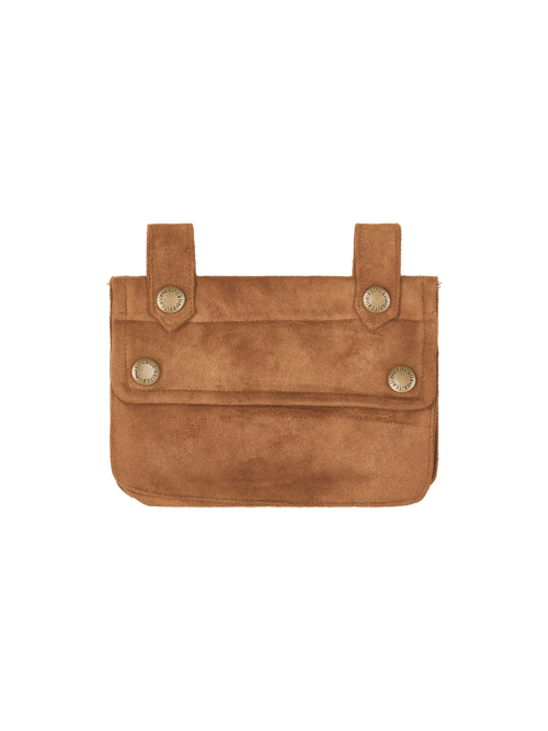 POCKET BAG WRAP SKIRT CAMEL