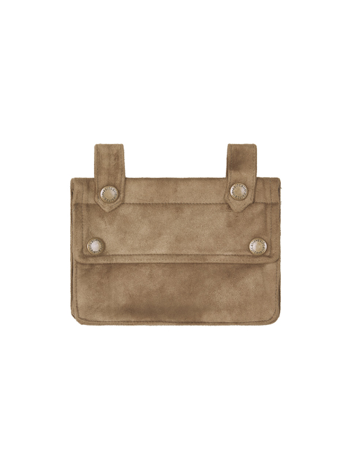 POCKET BAG WRAP SKIRT KHAKI BEIGE