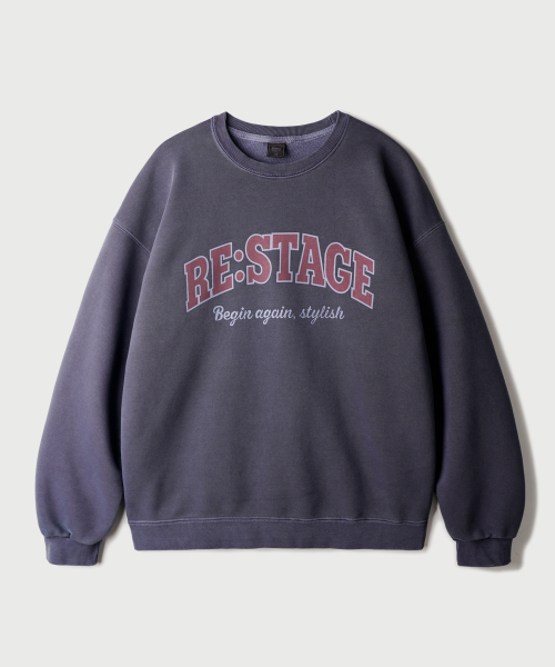 Restage Pigment Sweatshirts Navy KHMT2656