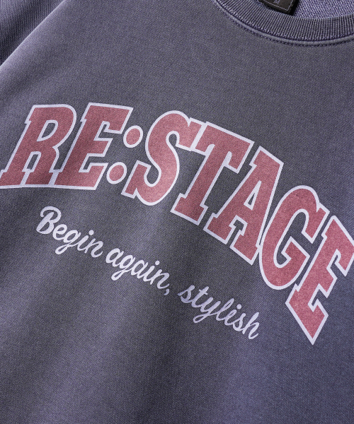 Restage Pigment Sweatshirts Navy KHMT2656