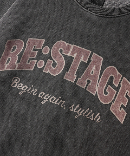 Restage Pigment Sweatshirts Darkgray KHMT2656