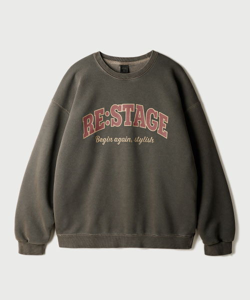 Restage Pigment Sweatshirts Khaki KHMT2656
