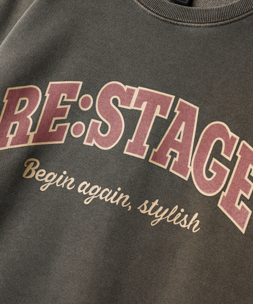 Restage Pigment Sweatshirts Khaki KHMT2656