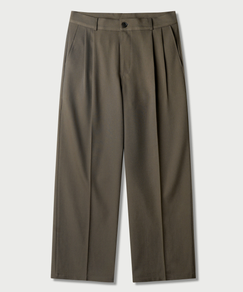 Four Season Wide Slacks Darkbeige MMLP2651