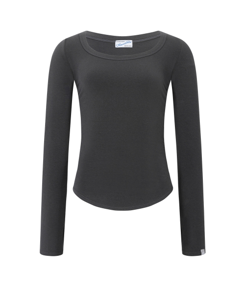 25FW New MOMO Shirring Top (Deep Charcoal)