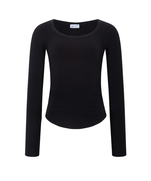 25FW New MOMO Shirring Top (Black)