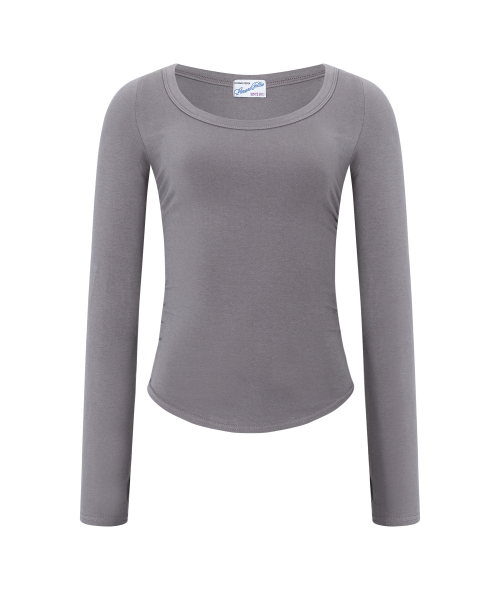 25FW New MOMO Shirring Top (Vintage Charcoal)