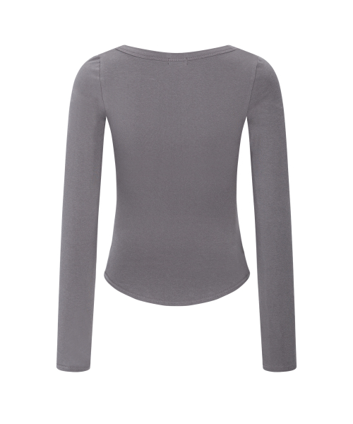 25FW New MOMO Shirring Top (Vintage Charcoal)