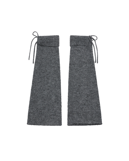 Drawstring leg warmer CHARCOAL