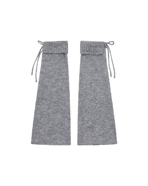 Drawstring leg warmer GREY