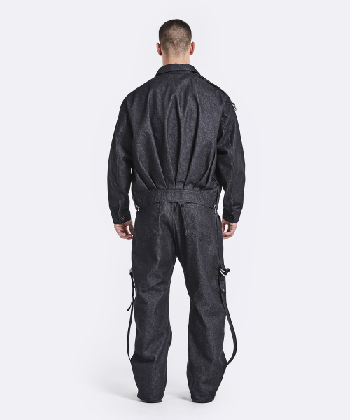 Cargo denim jacket - Black