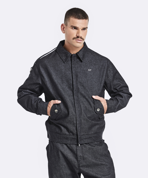 Cargo denim jacket - Black