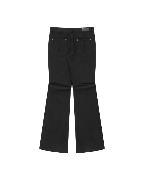 Shifted snap pants BLACK