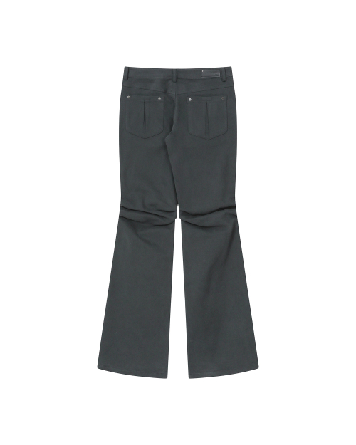 Shifted snap pants CHARCOAL