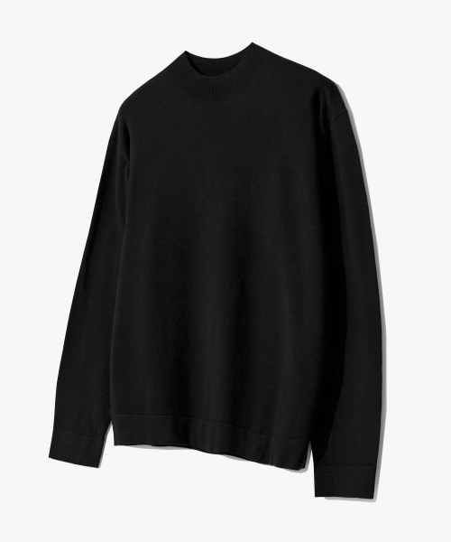 Washable Mock-Neck Sleeve Knit - 7 Colors
