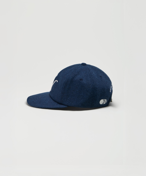 WOOL BLEND TH APPLIQUE LOGO DEEP-FIT 6-PANEL CAP_NAVY