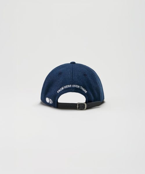 WOOL BLEND TH APPLIQUE LOGO DEEP-FIT 6-PANEL CAP_NAVY